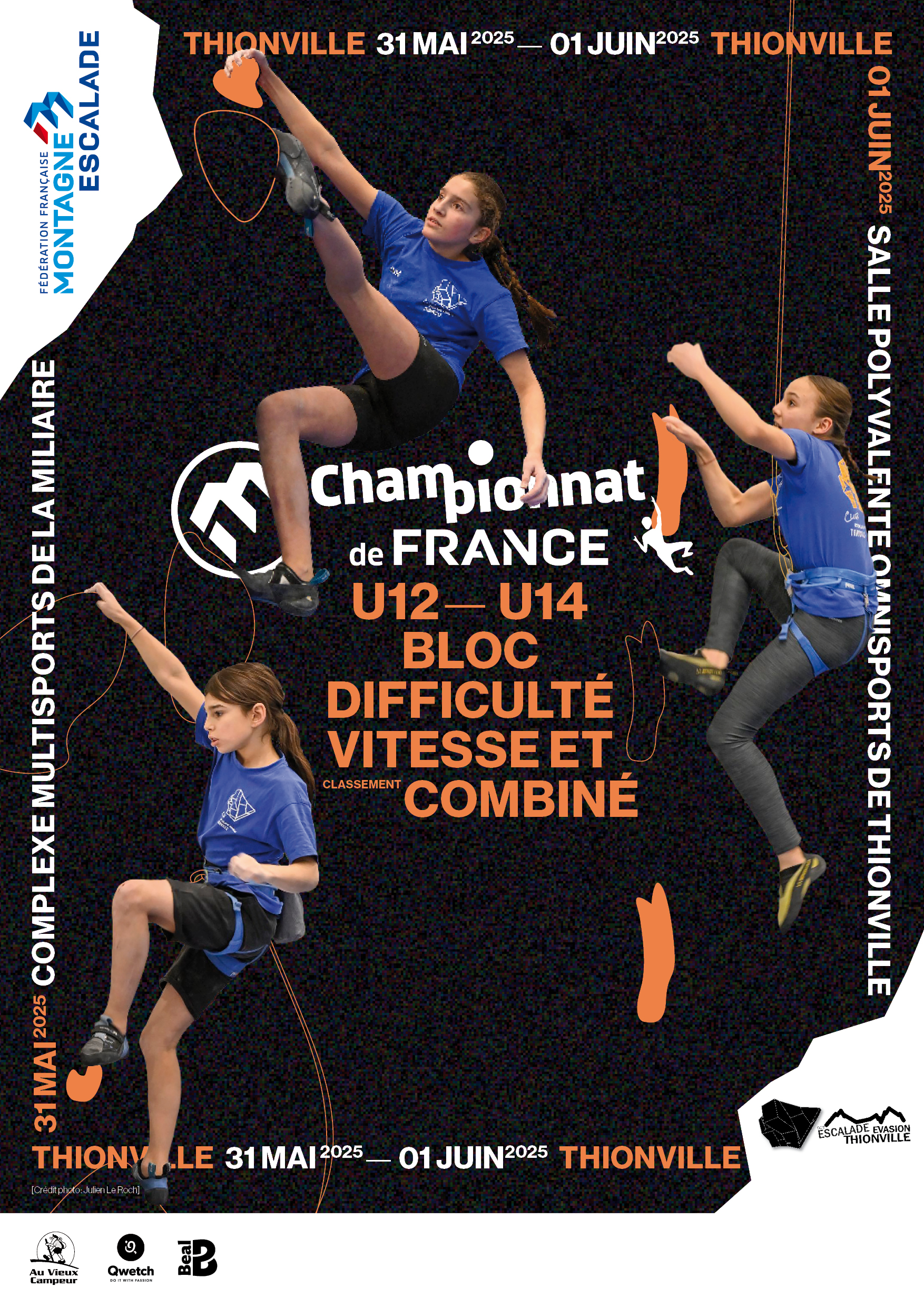 Affiche officielle du Championnat de France d'Escalade